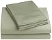 Renaissance 600 Thread-Count Solid Queen Sheet Set, Light Moss
