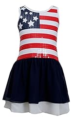 Girls Knee Length High-Low-Hem Asymmetric  Sequined Sleeveless Cotton/Spandex Animal Print Leopard Print Striped Print  Dress With a Bow(s)