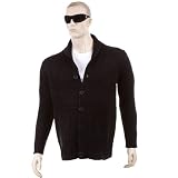 Thug or Angel Men's cardigan. JBLK3940