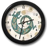 Turquoise Lizard Round Acrylic Wall Clock