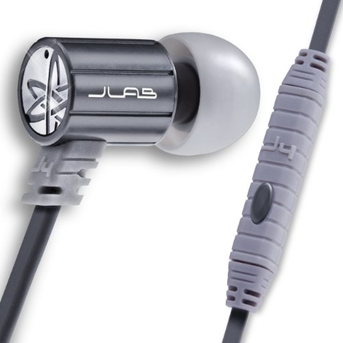 JBuds J4M Rugged Metal In-Ear Earbuds Style Headphones with Travel Case for iPod, iPhone, HTC and Blackberry (Gun Metal)