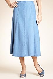 Classic Collection Pure Cotton Panelled Denim Skirt