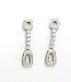 Diamond Earrings Fine Earrings 1.26k G.V.V.S Brilliant Diamonds Dangled on 18k White Gold with Post Earrings Made in Italy