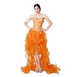 Lace Organza/Polyester Cocktail High-Low-Hem  Dress