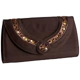 J.Renee Hope Embellished Mesh Clutch