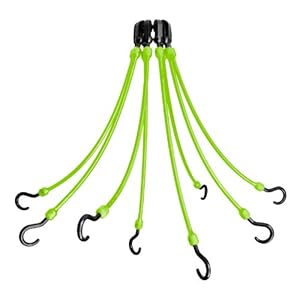 The Perfect Bungee 8-Arm 18-Inch Flex Web, Safety Green