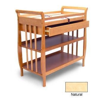 Angel Line Flat Slat Sleigh Changer w/Drawer