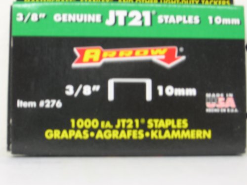 Tools: Arrow Fastener 276 JT21/T27 3/8 Inch Staples  1,000 Pack 
