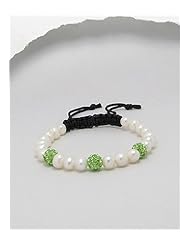 Polyester Fresh Water Pearl Bracelet