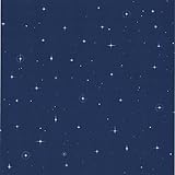 Brewster 443-Jj6834 Starfleet Navy Blue Stars Wallpaper, Navy Blue [並行輸入品]