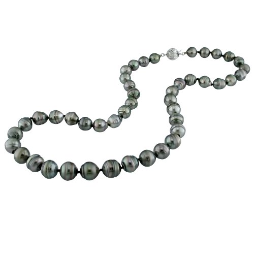 14K White Gold 8-9.5mm Pearl Necklace