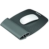 Fellowes I-Spire Series Wrist Rocker, Mouse Pad with Rocking Motion Support, Gray (9311801)
