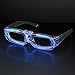 Blue Sound Activated LED Light Up Party Glasses