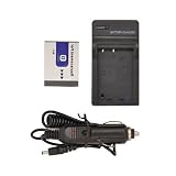 Battery + Charger for Sony CyberShot DSC-T2 DSC-T200 DSC-T300 DSC-T500 DSC-T70 DSC-T700 DSC-T90 DSC-T900 InfoLithium Type D NP-FD1 NP-BD1 NPFD1 NPBD1 + car plug