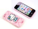 Smile Case Hello Kitty Pink Hard Back Cover Case for AT&T Verizon iPhone 4 4G (4-HK Net)