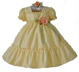 Dainty Baby Girl Dress with Headband (3 Colors Available) Sz 6M to 24M