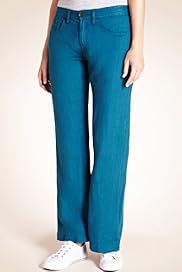 Indigo Collection Pure Linen Slouch Boyfriend Trousers