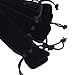 BCP 10pcs Velvet Drawstring Pen Pouch, Pen Bag/ Holder (Black Color)