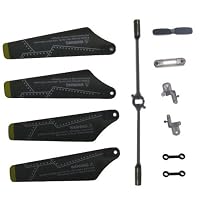 Syma S109G Full Set Replacement Parts, Main Blades, Connect Buckles, Tail Blade,Balance Bar, Spare Main Grips from syma