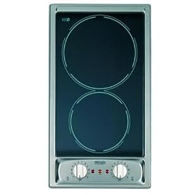 Delonghi DEECT110VFSSS 12 Electric Cooktop with 2 Heating Zones and Red Residual Heat Lights:... by 