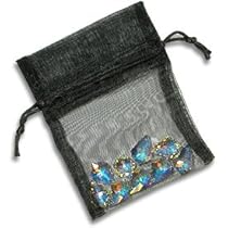 Organza Bags 3x4 Black (Package of 10)