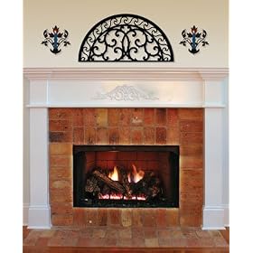 Fireplace Mantel Half Round Wall Decor #197