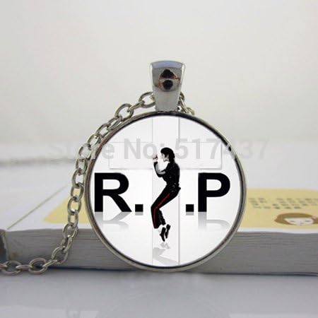 Pretty Lee Michael Jackson Choker Necklace Fans Favorite Brand Star Vintage Jewelry Statement Necklaceround Glass Dome