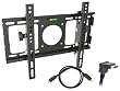 Pyle Hot Tilted TV Wall Mount & Cable Package for Home/Office/Schools/Public -- PSW449T 23" to 36" Flat Panel Tilted TV Wall Mount + PHDMRT6 6Ft. Horizontal Swivel High Definition HDMI Cable With Heavy-Duty Fiber Shielding.