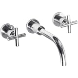 Helix Bathroom Wall Mounted Bath Filler Tap Spout