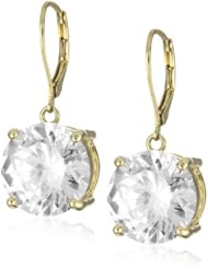 Betsey Johnson Large Round Crystal Drop Earrings