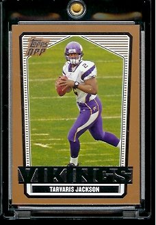 2007 Topps Draft Picks & Prospects #86 Tarvaris Jackson Minnesota Vikings Football Card - Mint Condition - In Protective Display Case!