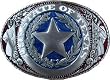 Mens OVAL STATE OF TEXAS Punk Rock Metal Belt Buckle