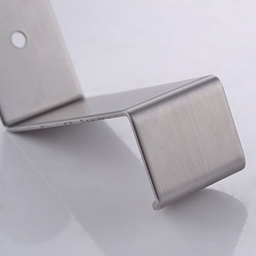 KES Stainless Steel Reversible Over the Door Hook Removable Cubicle