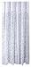 Ricardo Romance Lace White Lace Fabric Shower Curtain With An Attached Valance, 72 X 72 Long