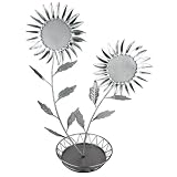21 inch Hand Painted Silver Sunflower 35 pair Earrings Holder Bracelet Necklace Jewelry Tree Hanger Organizer Home Décor