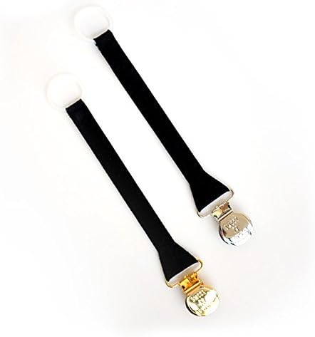 BLACK SUEDE HANDMADE SWEETNSWAG BINKIE CLIP.