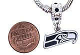 Seattle Seahawks Charm with Connector Will Fit Pandora, Troll, Biagi and More. Can Also Be Worn As a Pendant at Amazon.com