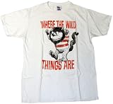 Junk Food Clothing  Men's Where The Wild Things Are T-Shirt,Electric White,Small