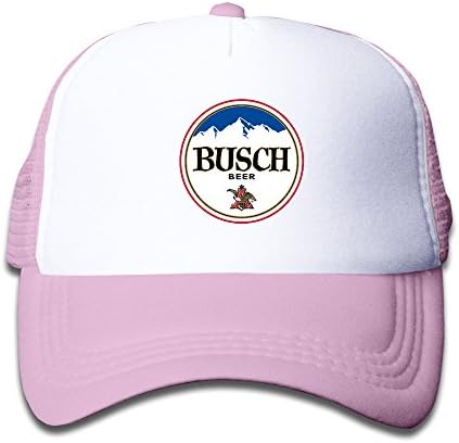 Cool Popular American Busch Beer Logo Kids Trucker Cap Pink