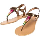 クレイジーエイト Crazy 8/ ジェムメタリックサンダル メタリックBronze シューズ 16cm【並行輸入】