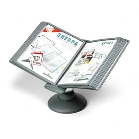 Durable 5539-37 Sherpa motion system with 10 letter-size panels, graphite by Durable