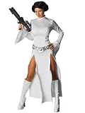 Sexy Princess Leia Costume White Gown Star Wars Movie Theme Theatre Costumes SciFi Fantasy