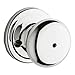 Kwikset Hancock Bed/Bath Knob in Polished Chrome