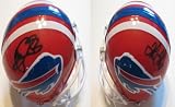ANDRE REED,THURMAN THOMAS,BUFFALO BILLS,BILLS,SIGNED MINI HELMET WITH COA