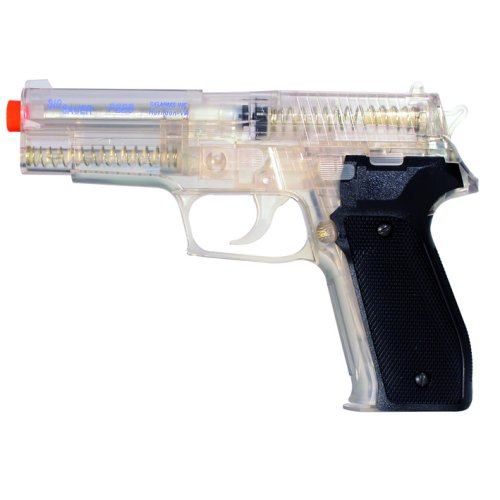 Childrens Toyshop  Sporting Goods : Sig Sauer P226 Airsoft Spring Psitol W BAX Target Clear Version