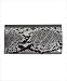 BG Faux Snake Skin Leather Purse Clutch , Gray