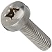 18-8 Stainless Steel Machine Screw, Metric, Pan Head, Phillips Drive, Meets DIN 7985 Specifications, M3-0.5, 40mm Length, Pack Of 100