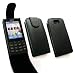 EMARTBUY NOKIA X3-02 PREMIUM PU LEATHER FLIP CASE/COVER/POUCH BLACK + SCREEN PROTECTOR