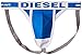 Diesel Men's Fresh & Bright Cotton Modal Brief, Blue, Large