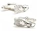 Scuba Flipper Snorkeling Silver Cufflinks Cuff Links